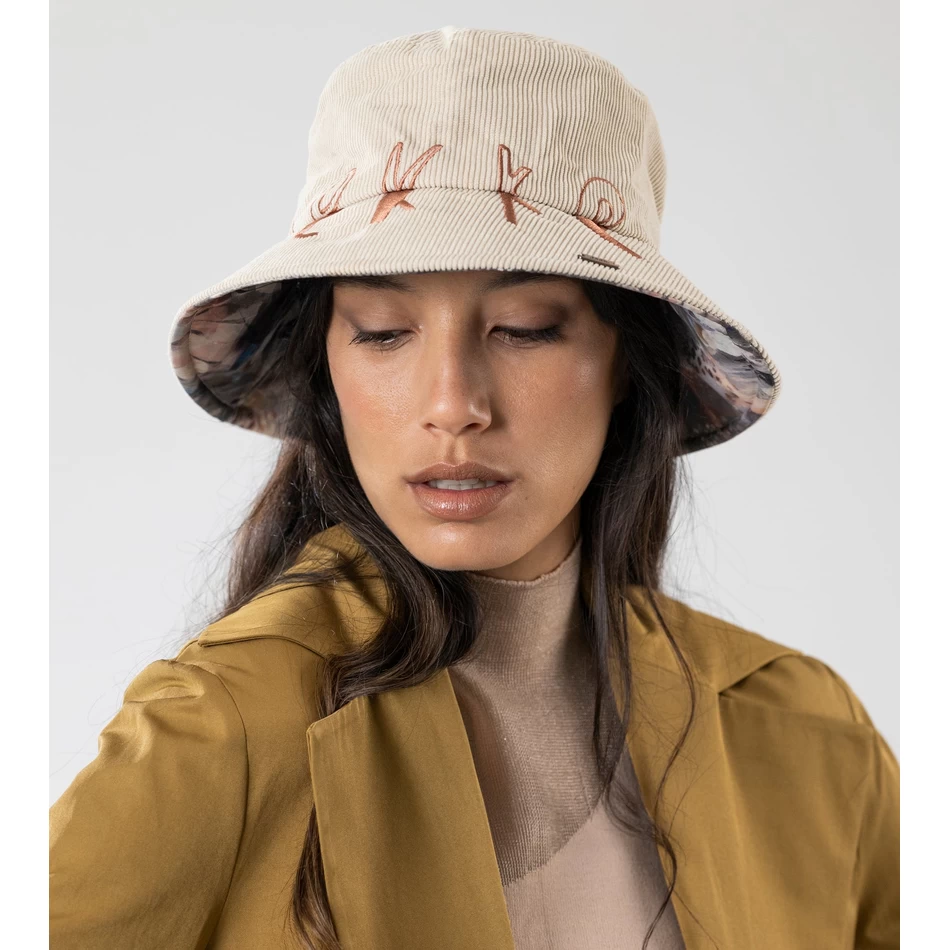Anekke Contemporary Beige Bucket Hat