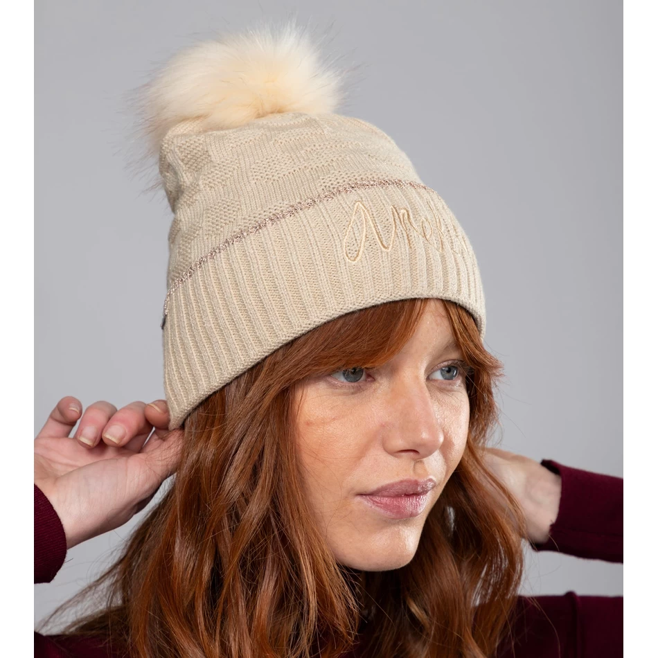 Anekke Beige Shodō Wool Hat