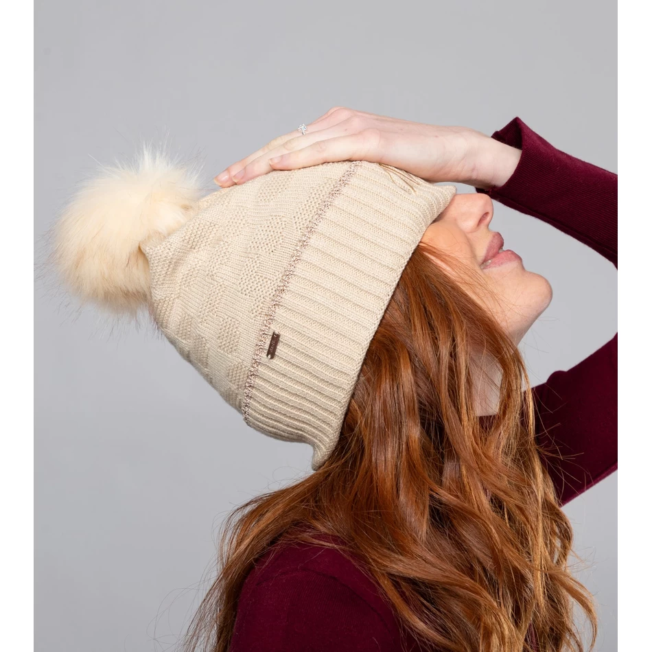 Anekke Beige Shodō Wool Hat