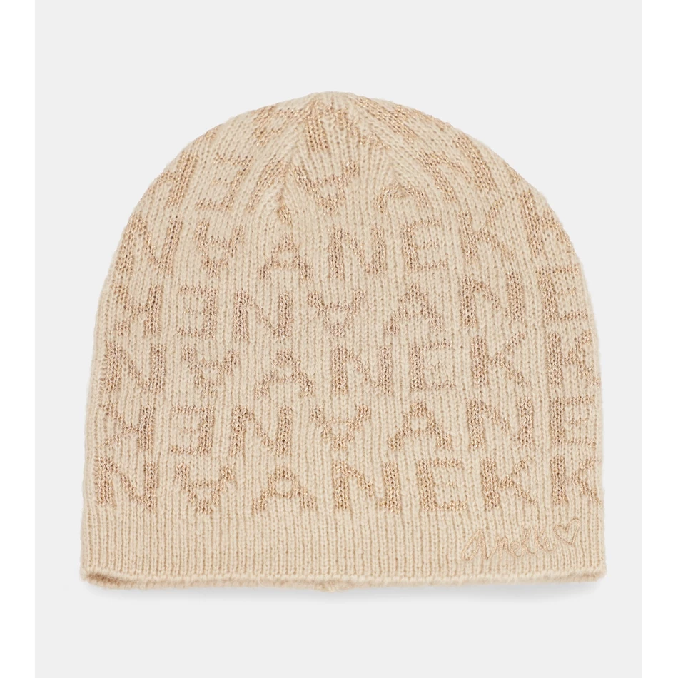 Anekke Beige Contemporary Wool Hat