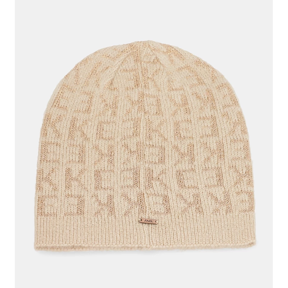 Anekke Beige Contemporary Wool Hat