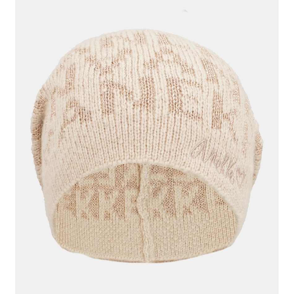 Anekke Beige Contemporary Wool Hat