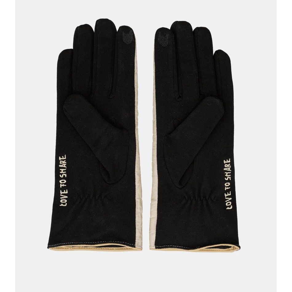 Anekke črne In Bež Sodobne Rokavice