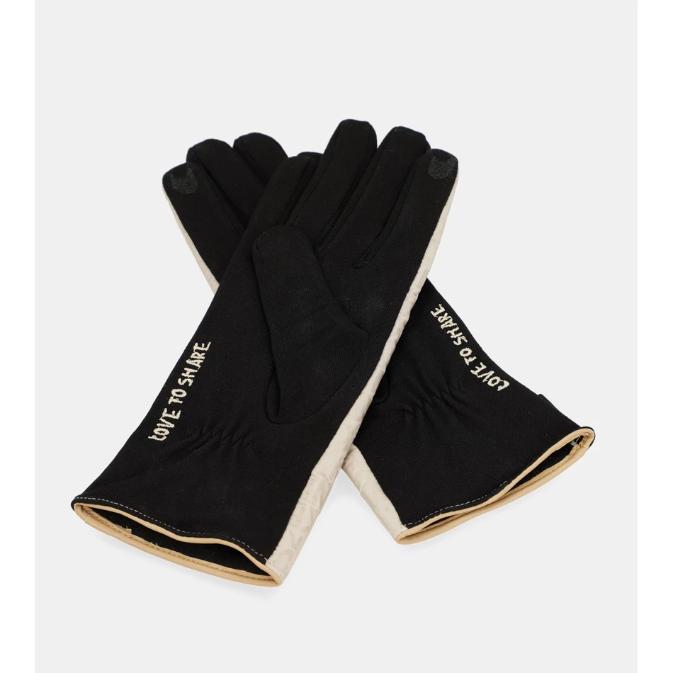 Anekke črne In Bež Sodobne Rokavice