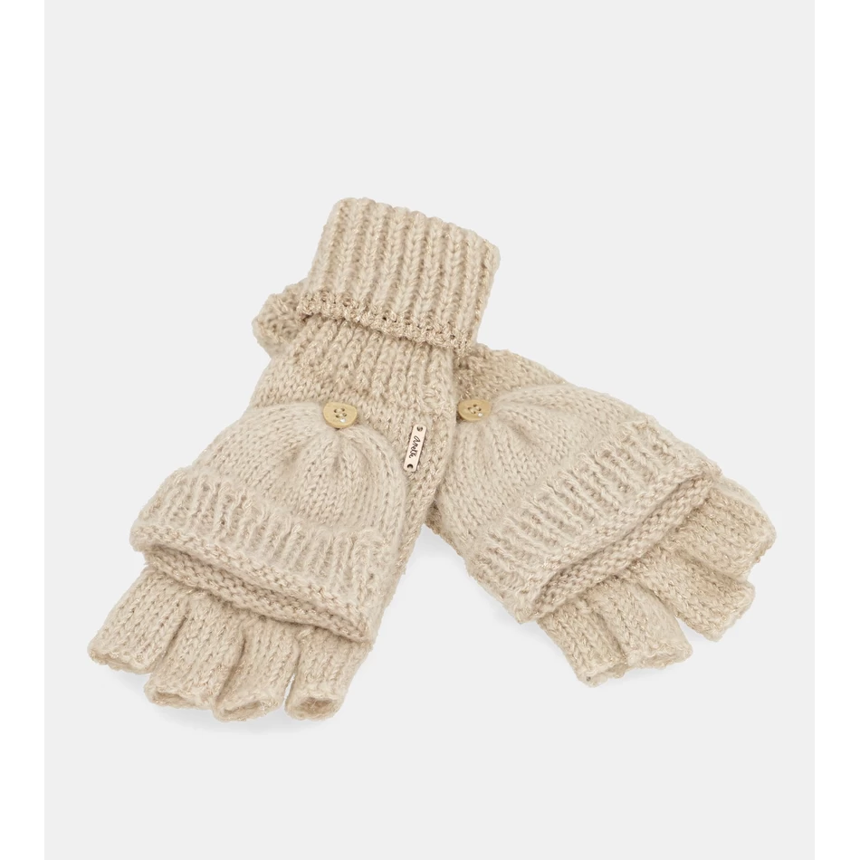 قفازات شعار Anekke باللون البيج