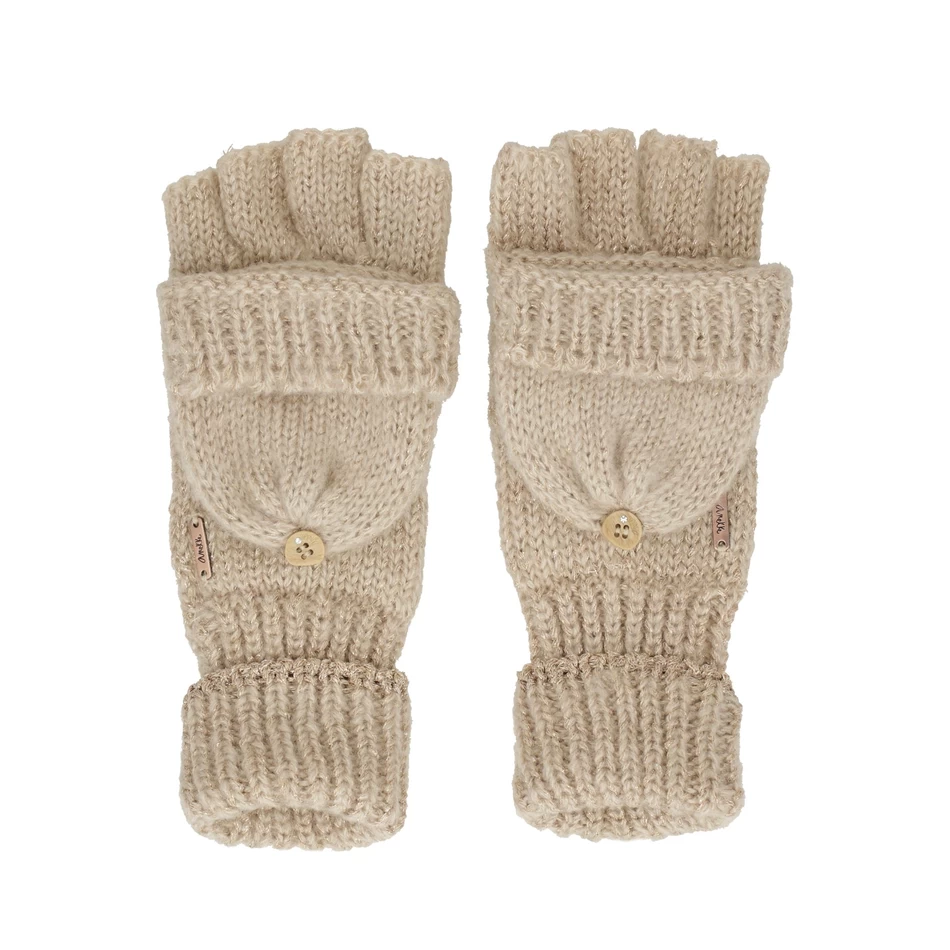 قفازات شعار Anekke باللون البيج