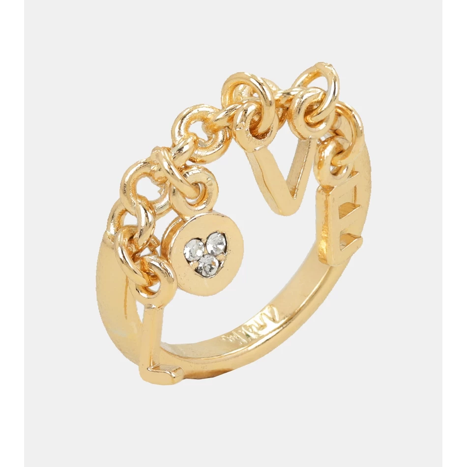 Anekke LOVE gold plated ring with letters