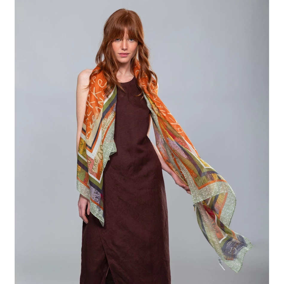 Anekke Magic Souls Okera Apdrukas šalle