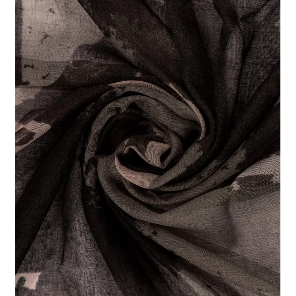 Anekke Amazonia Melna Apdrukāta šalle