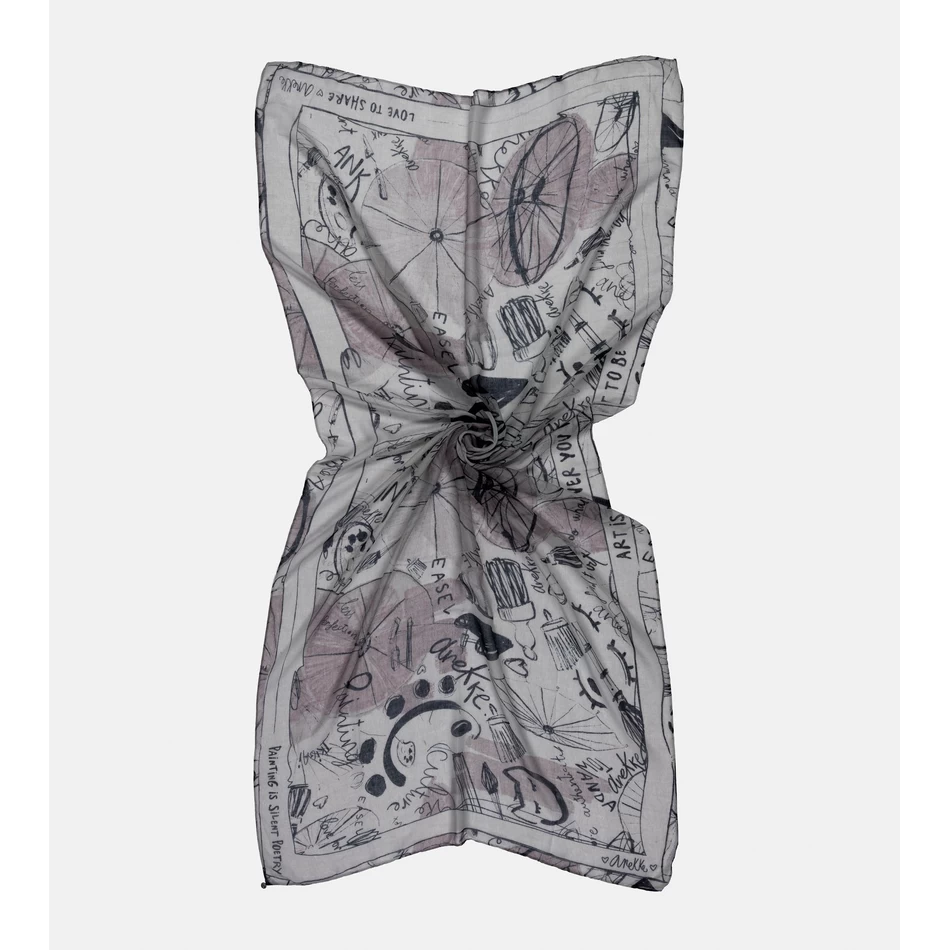 Anekke Palete Pelēka šalle