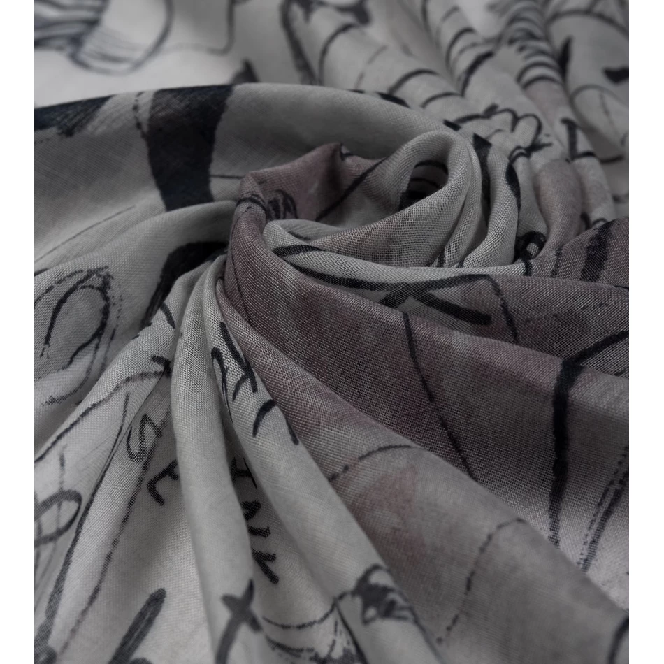 Anekke Palete Pelēka šalle