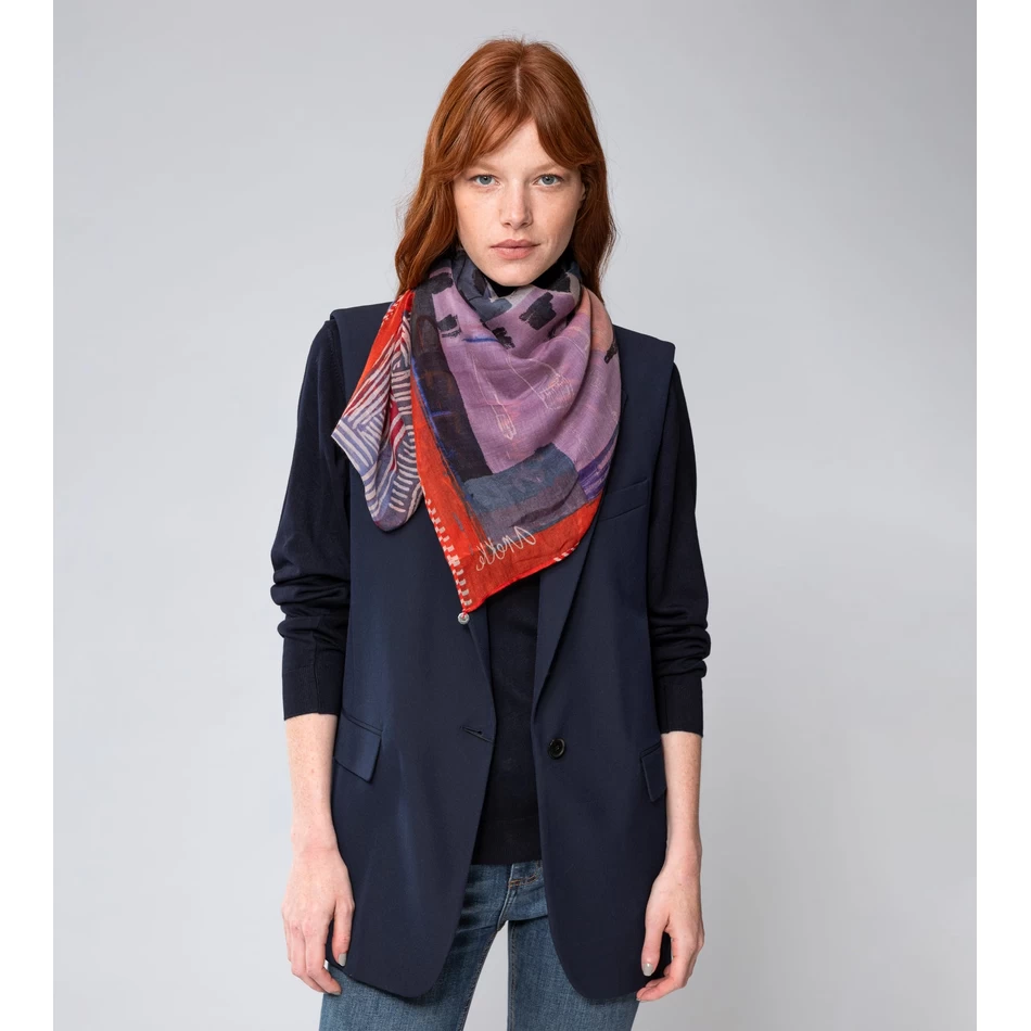 Anekke Kyomu Blue Scarf