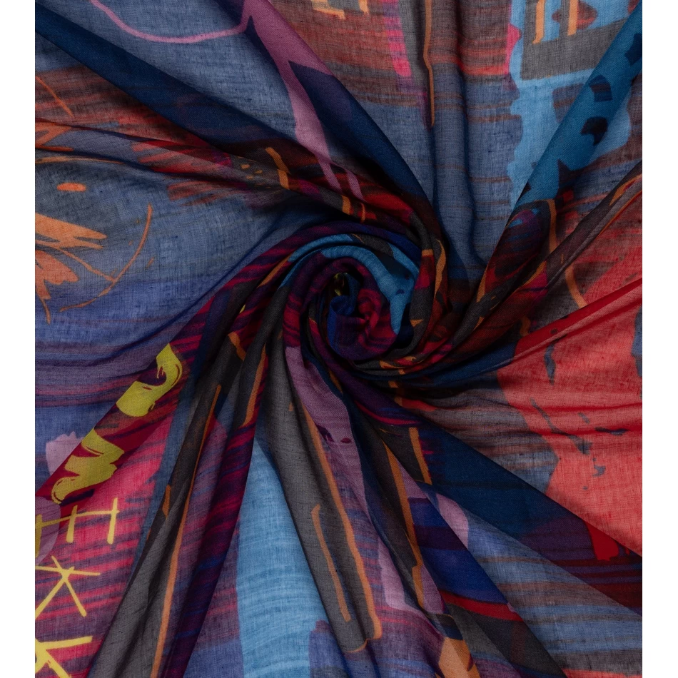 Anekke Mūsdienīga Zila šalle