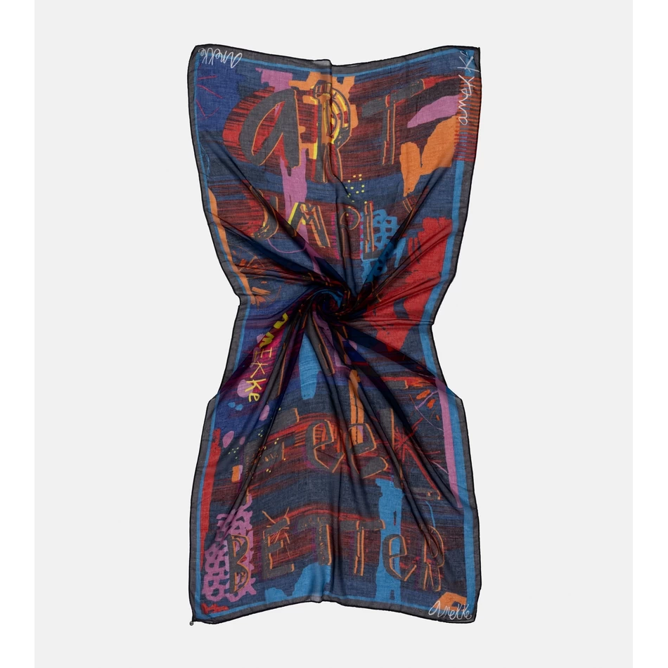 Anekke Mūsdienīga Zila šalle