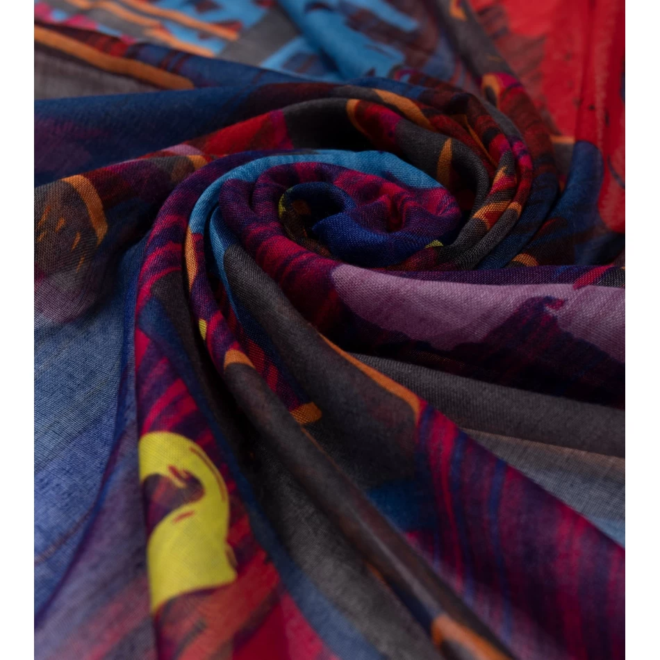 Anekke Mūsdienīga Zila šalle