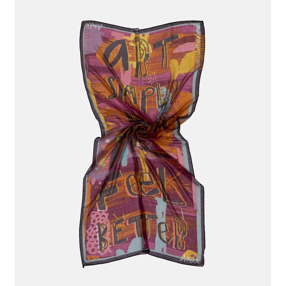 Anekke Eșarfă Violet Contemporană