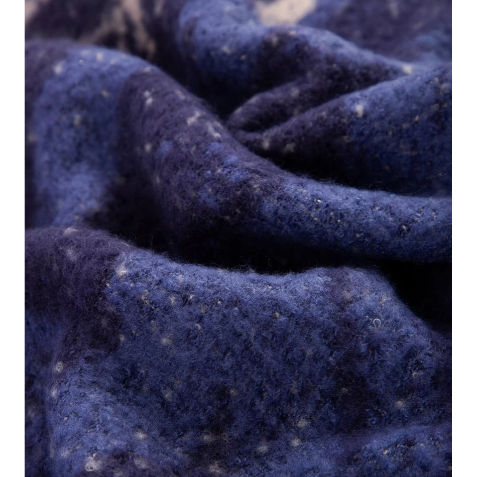 Anekke Tumši Zila Mūsdienīga šalle.