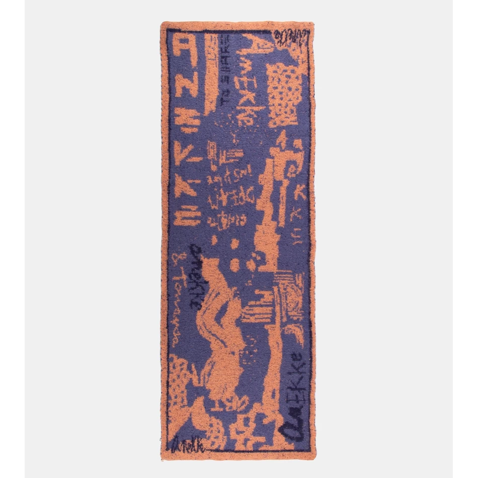 Anekke Blue and terracotta Contemporary scarf.