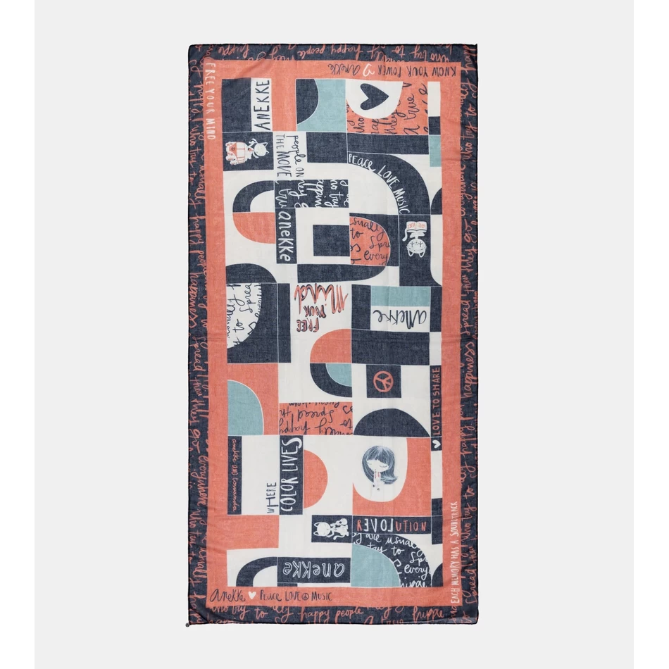 Anekke Sixties orange scarf