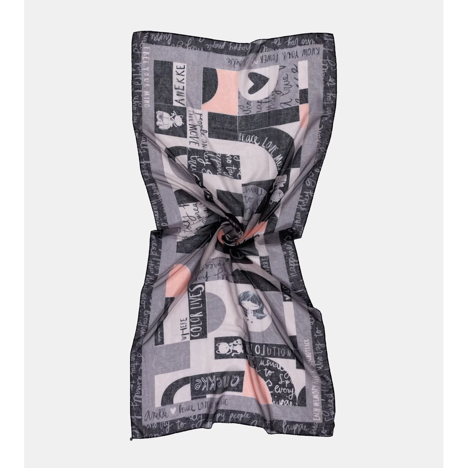 Anekke șaizeci Eșarfă Gri