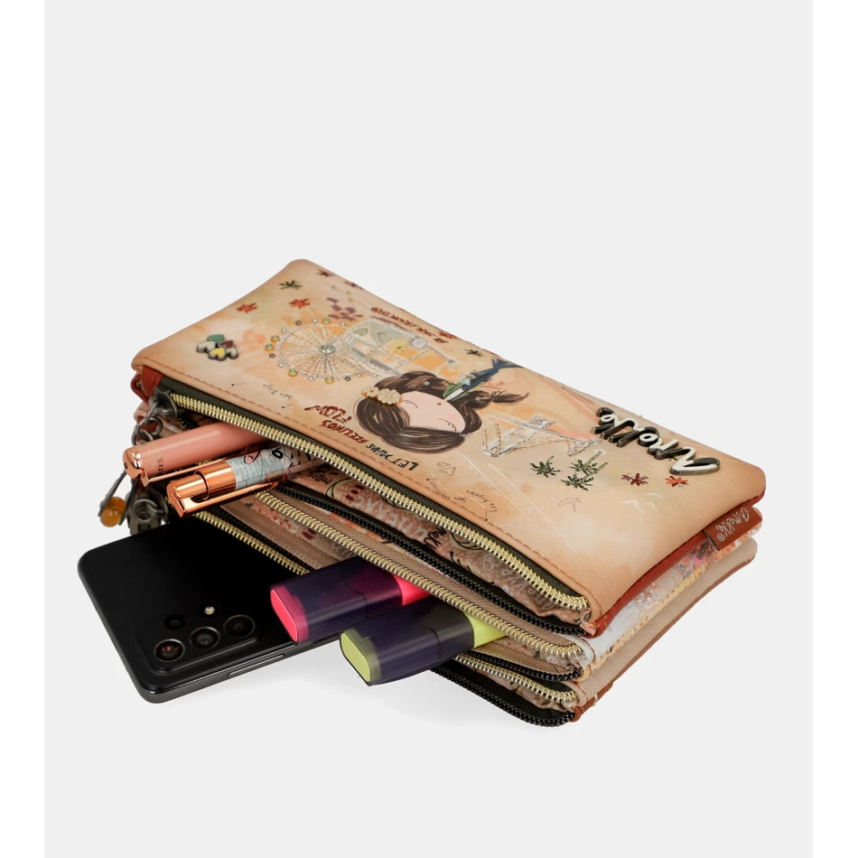 Anekke Peace & Love camel pencil case