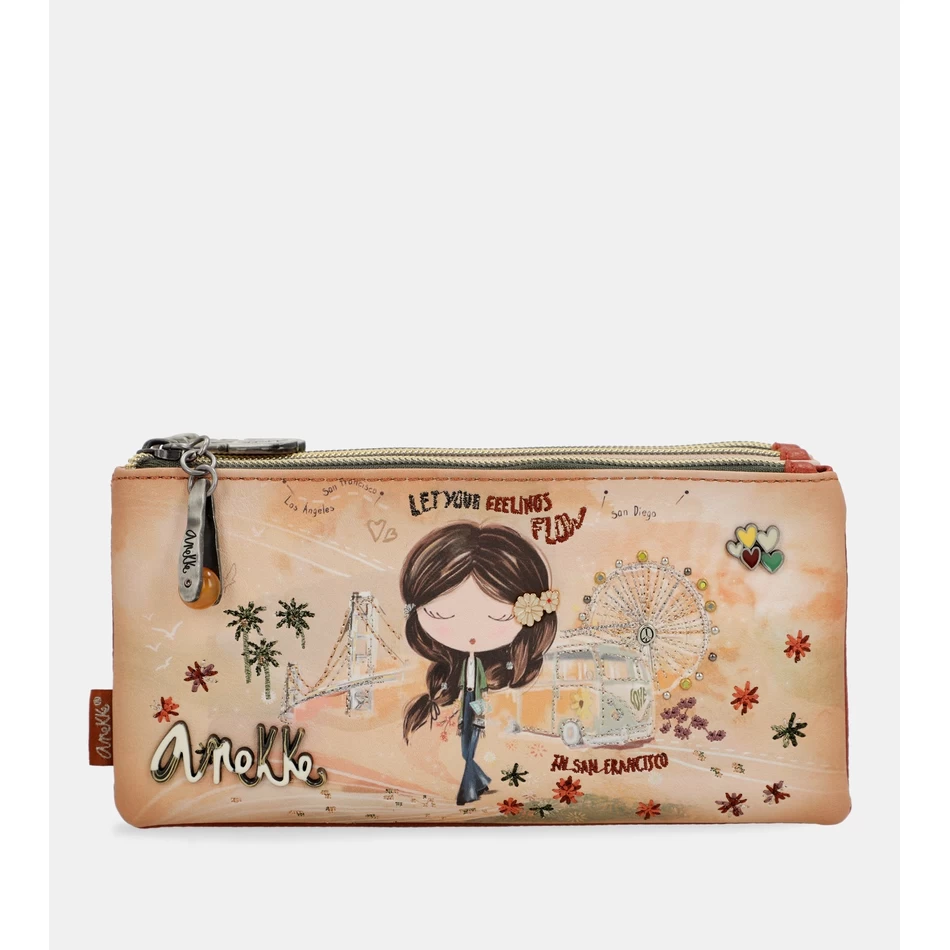 Anekke Peace & Love camel pencil case