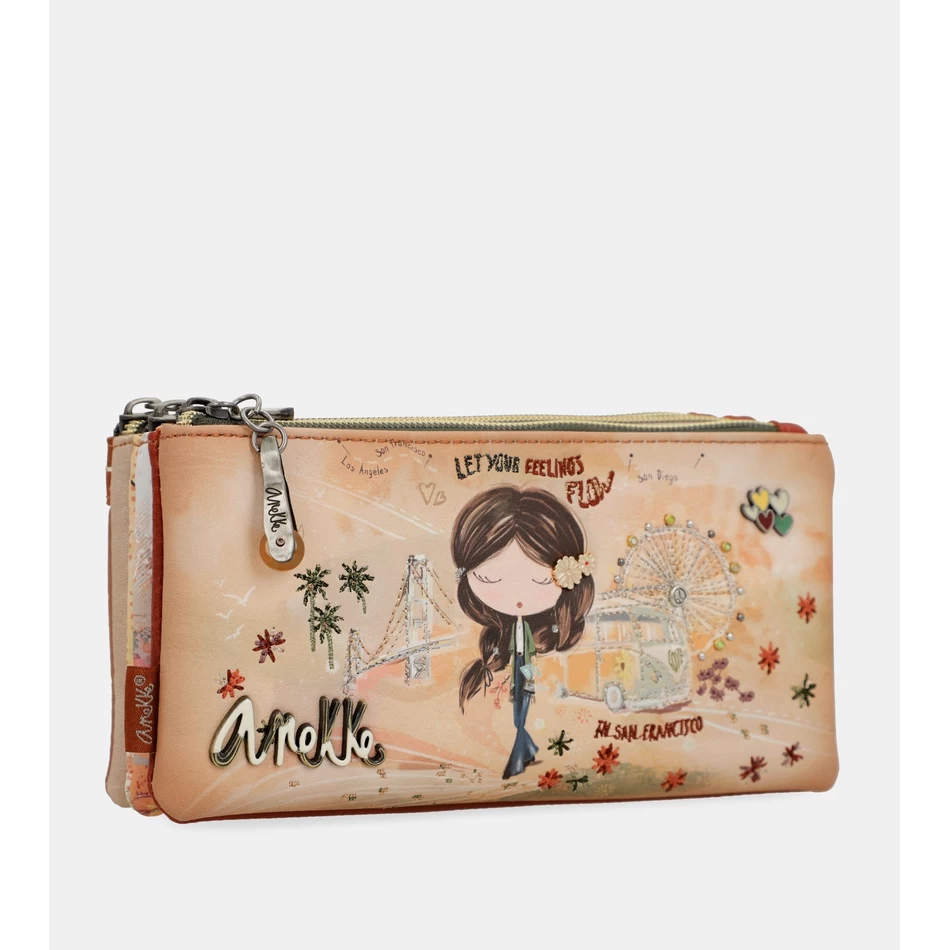 Anekke Peace & Love camel pencil case