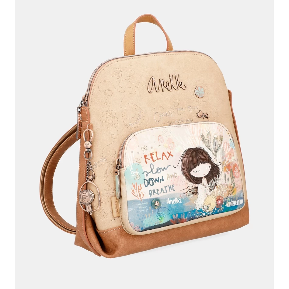 Anekke Mediterranean backpack with front pocket
