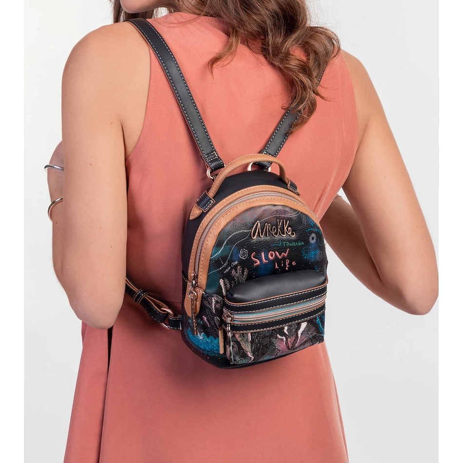 Anekke Coral black Mini backpack for strolling