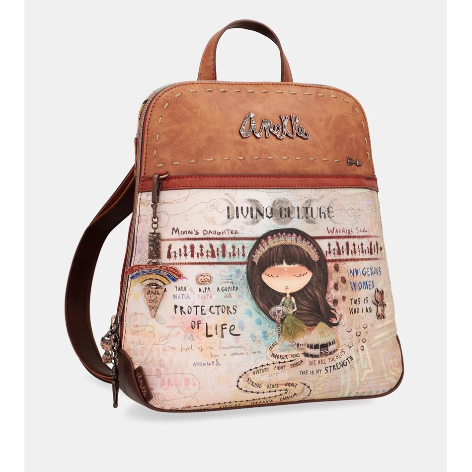 Anekke Menire ethnic print backpack for strollers