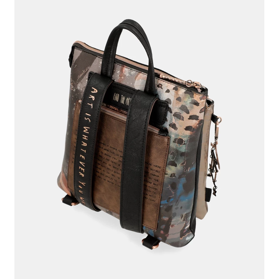 Anekke Shōen Mochila Preta Média