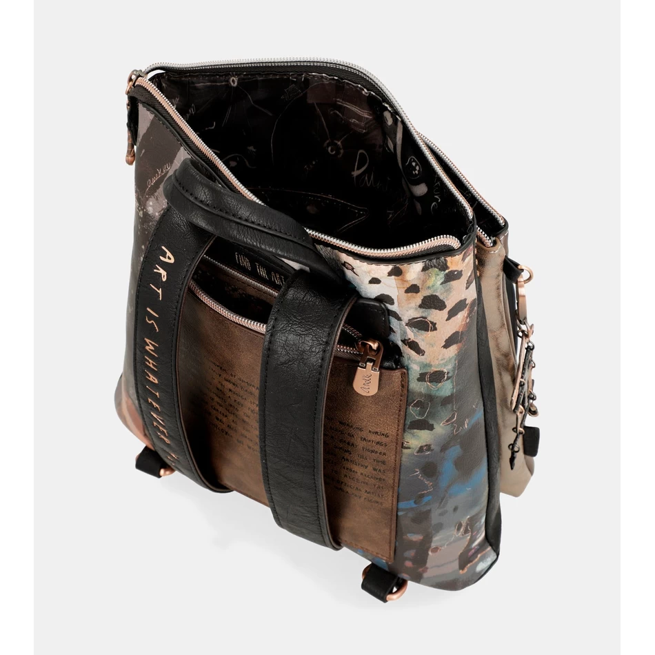 Anekke Shōen Mochila Preta Média