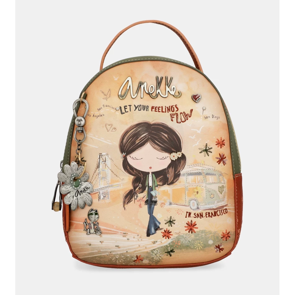 Anekke Paqe & αγάπη Camel μικρό σακίδιο