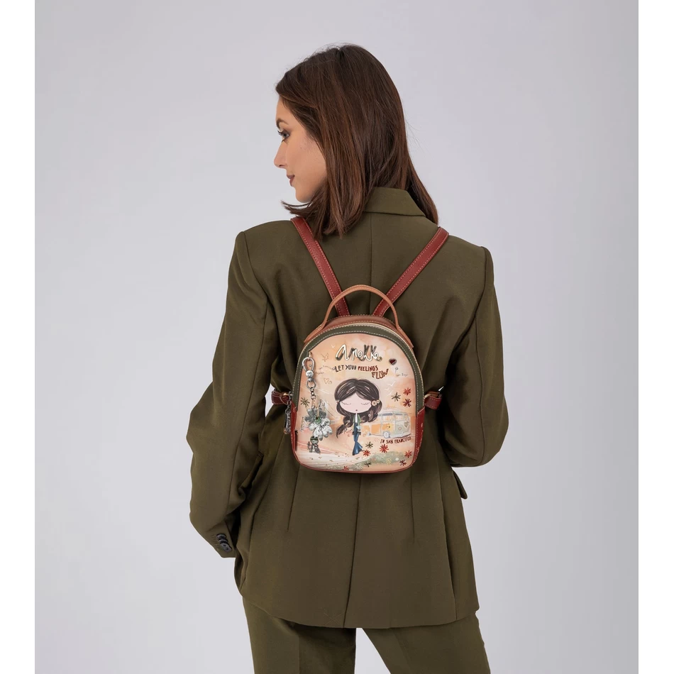 Anekke Paqe & αγάπη Camel μικρό σακίδιο