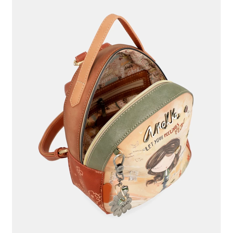 Anekke Paqe & αγάπη Camel μικρό σακίδιο