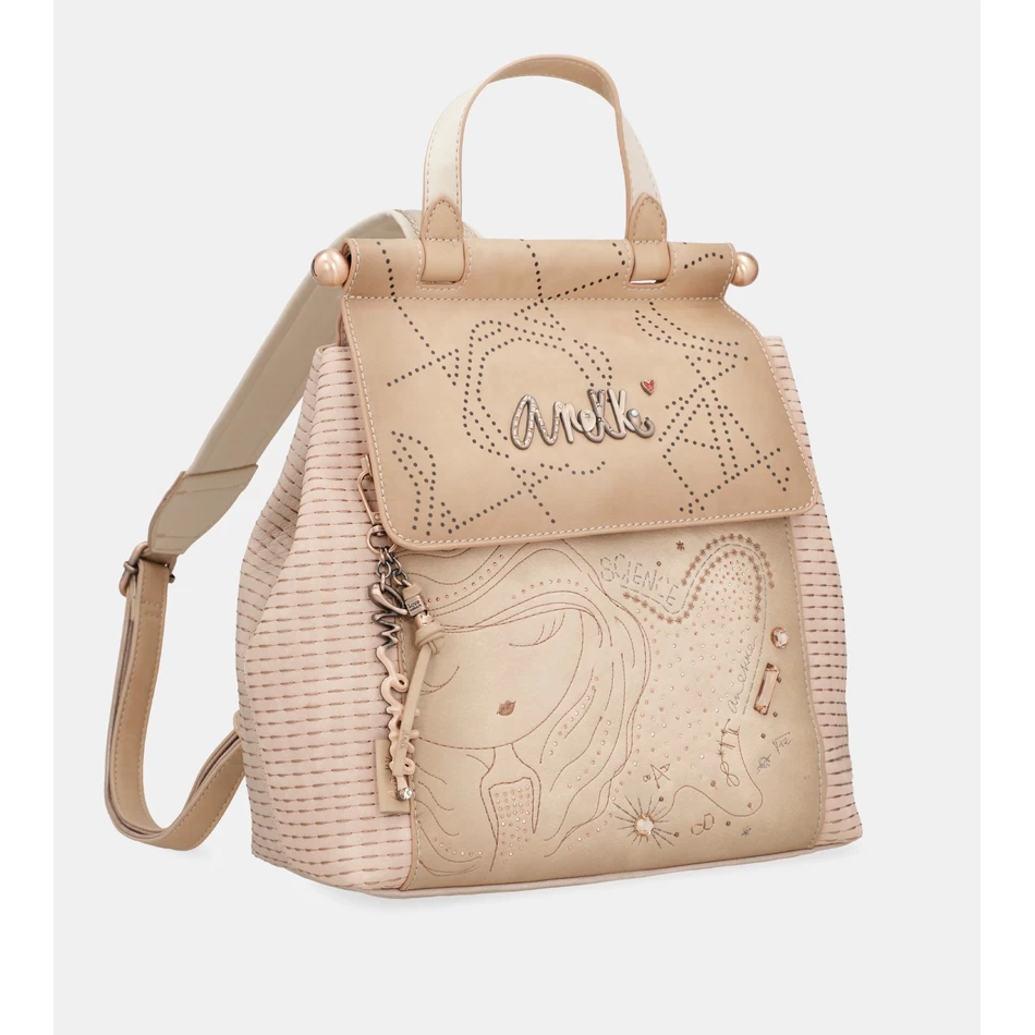 Mochila Anekke Studio Nude Com Aba