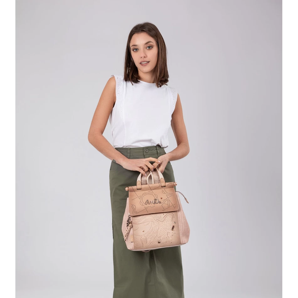 Mochila Anekke Studio Nude Com Aba