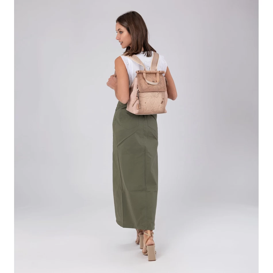 Anekke Studio nude backpack with flap