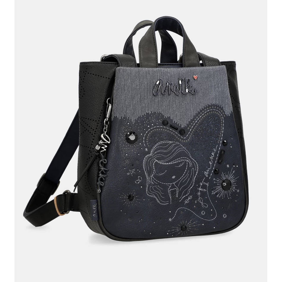 Anekke Studio navy blue medium backpack