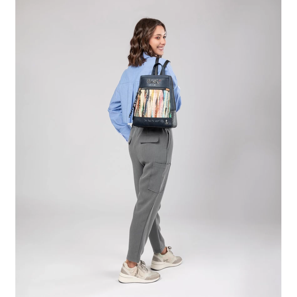 Anekke Studio navy blue pearl backpack