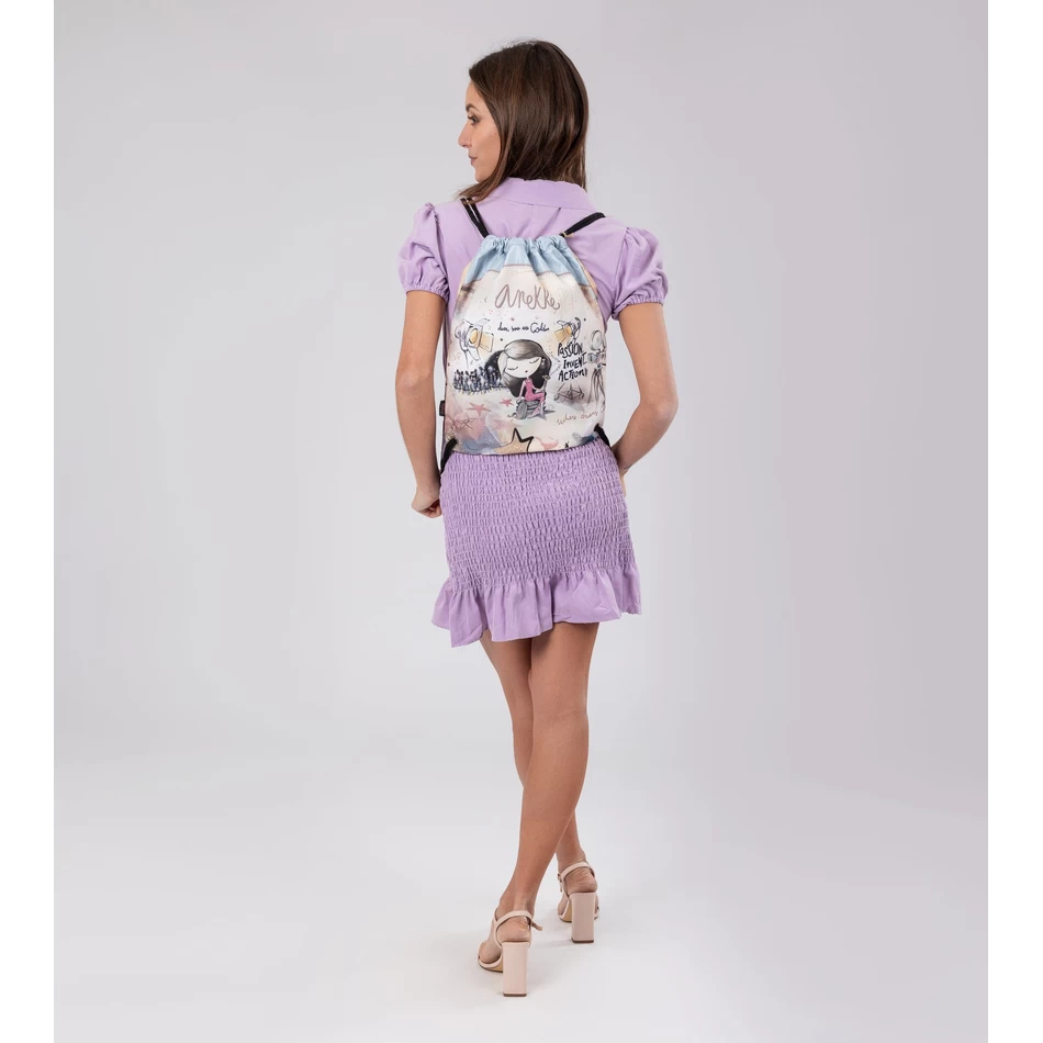 Anekke Hollywood fabric drawstring backpack