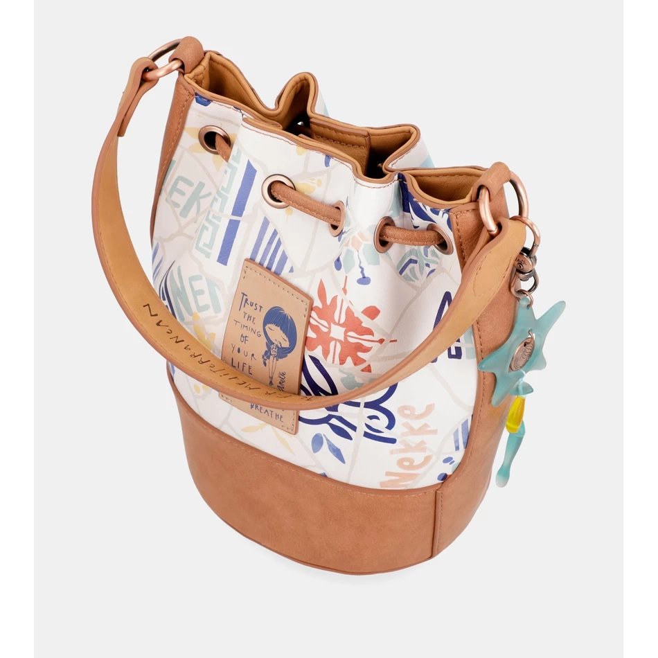 Bolsa De Ombro Com Compartimento Triplo Anekke Sunrise