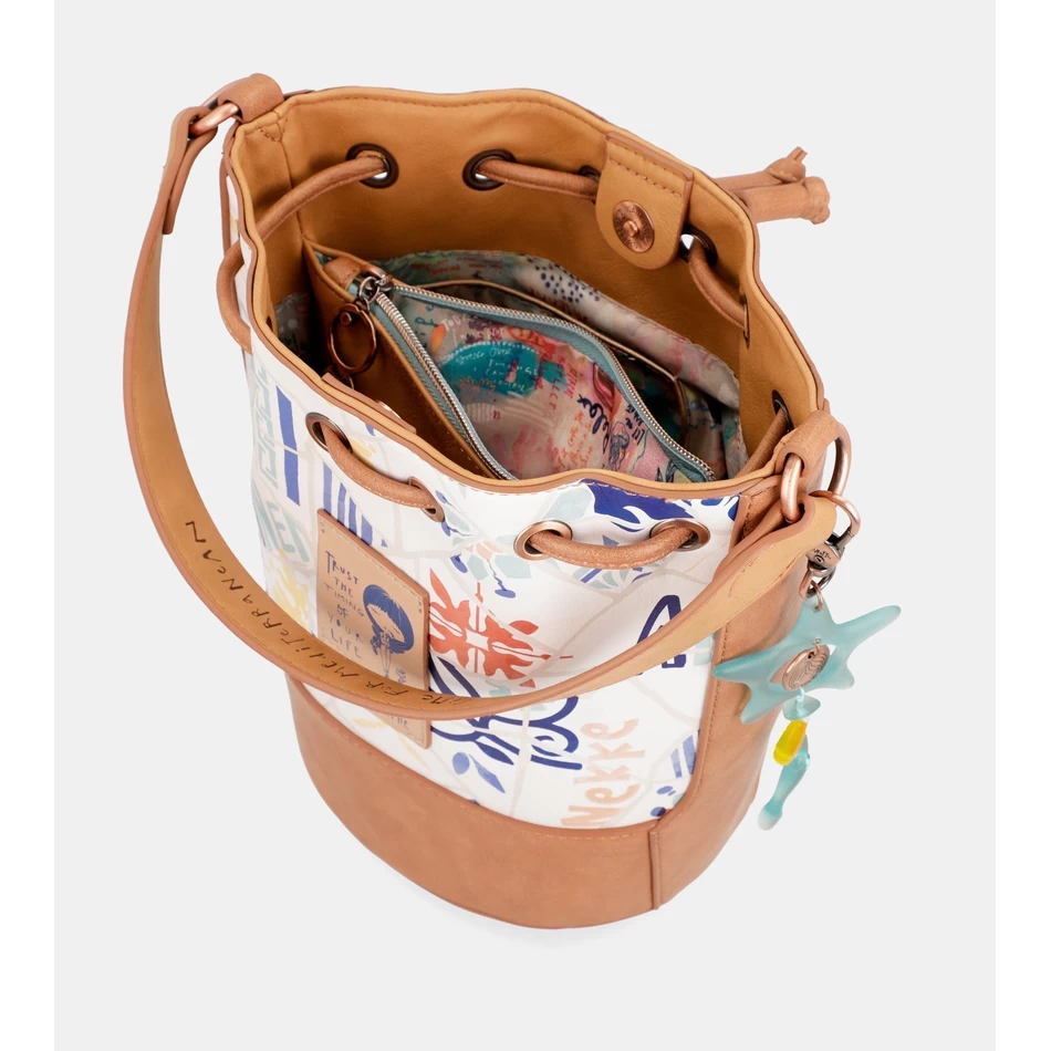 Bolsa De Ombro Com Compartimento Triplo Anekke Sunrise