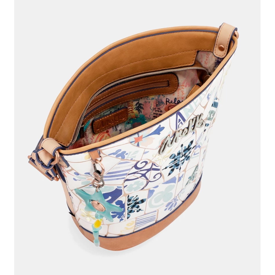 Anekke حقيبة كتف شروق الشمس البيضاوية