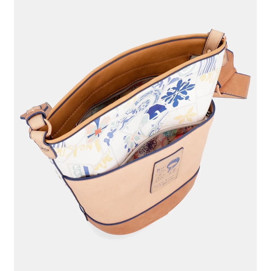 Anekke حقيبة كتف شروق الشمس البيضاوية