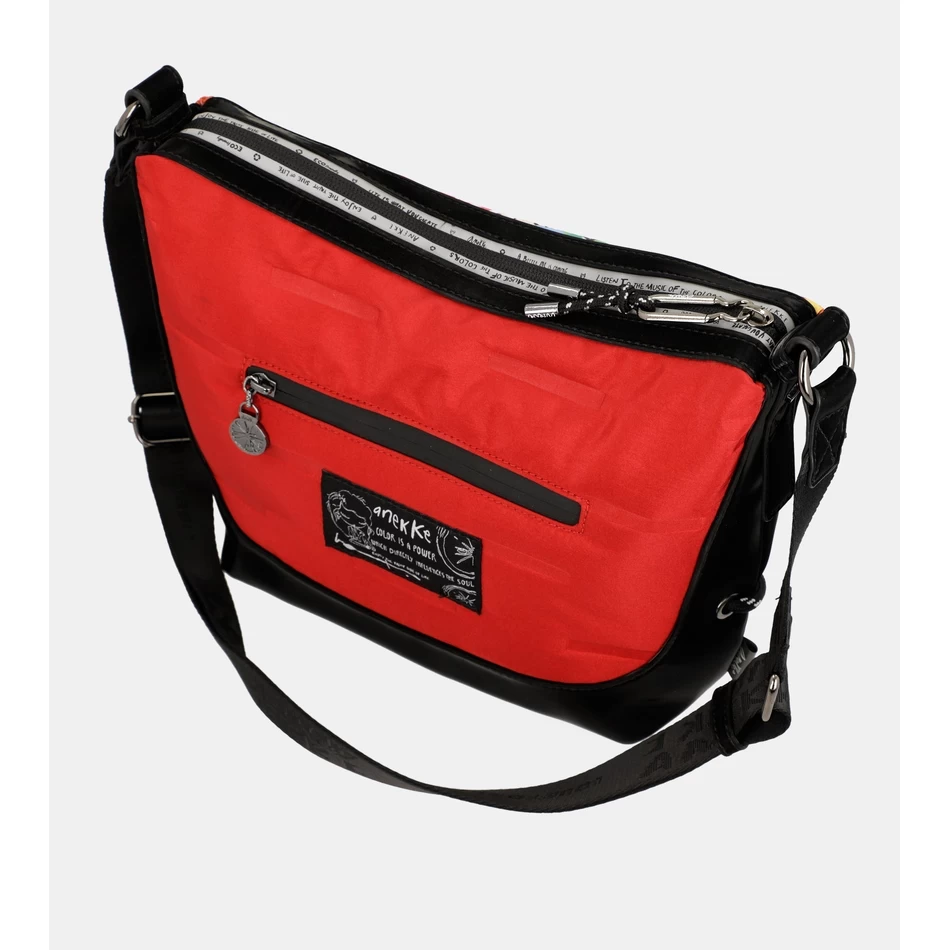 Anekke Naturfärger Röd Stor Axelväska