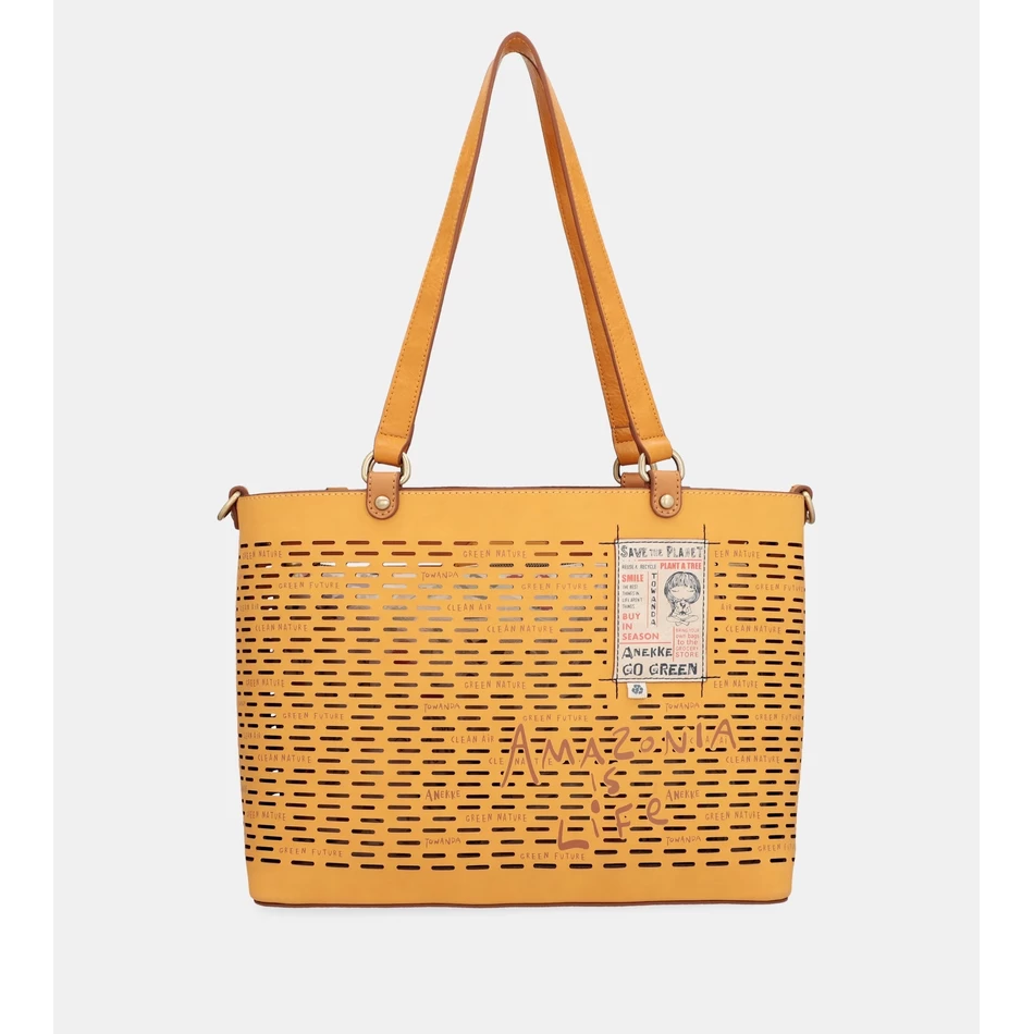 Anekke Nature Pachamama Ocker Große Einkaufstasche