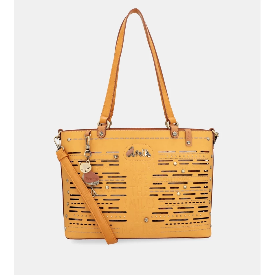 Anekke Nature Pachamama Ocker Große Einkaufstasche