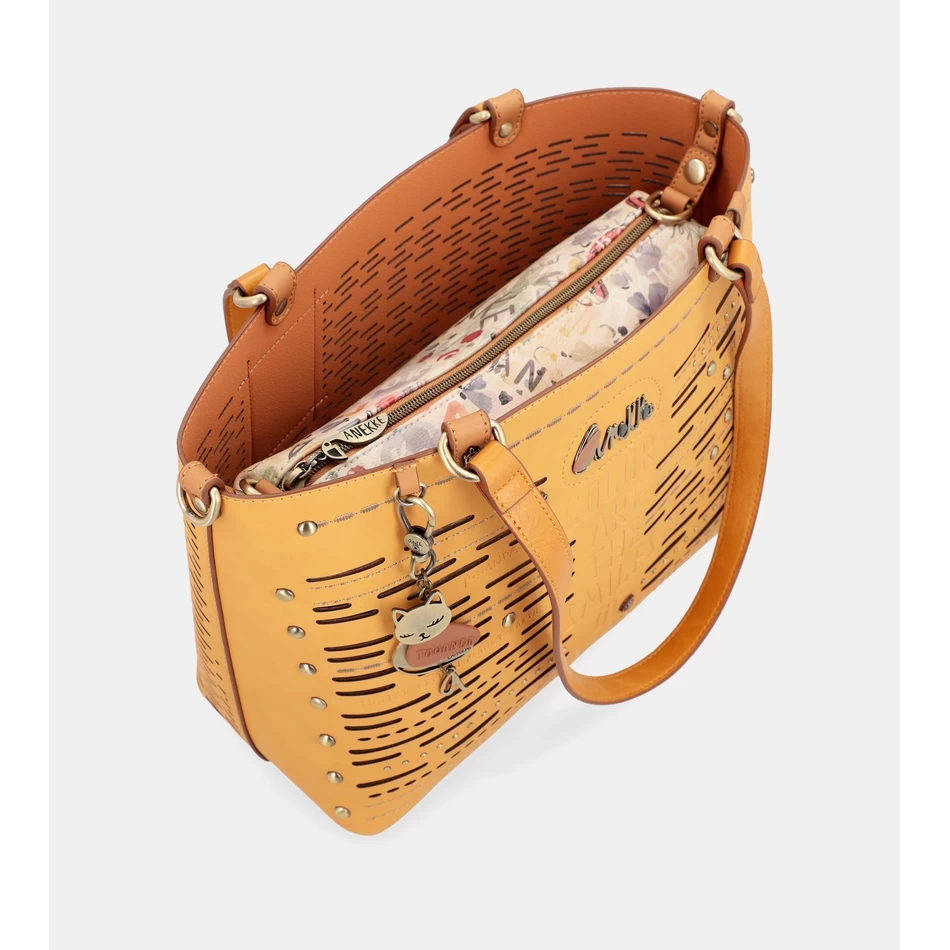 Anekke Nature Pachamama Ocker Große Einkaufstasche