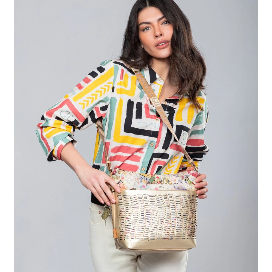 анекке натуре пацхамама златна цроссбоди торба